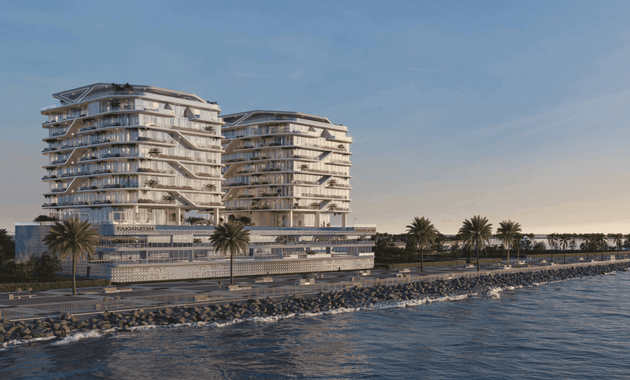 Hatimi Residences by Fakhruddin Properties, Dubai Islands. Render supplied by developer.
