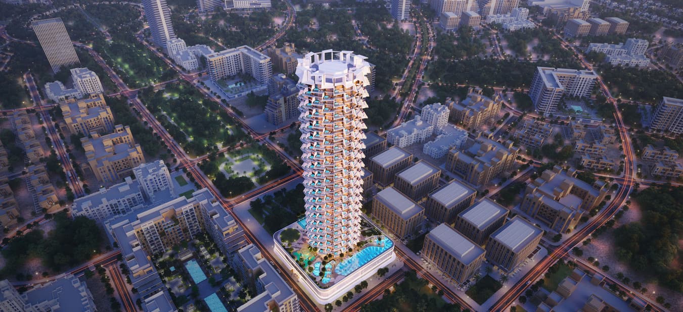 Binghatti Phantom by Binghatti, JVC (Jumeirah Village Circle). Render supplied by developer.