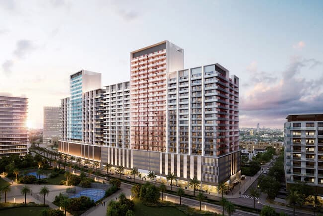 Binghatti Ruby by Binghatti, JVC (Jumeirah Village Circle). Render supplied by developer.