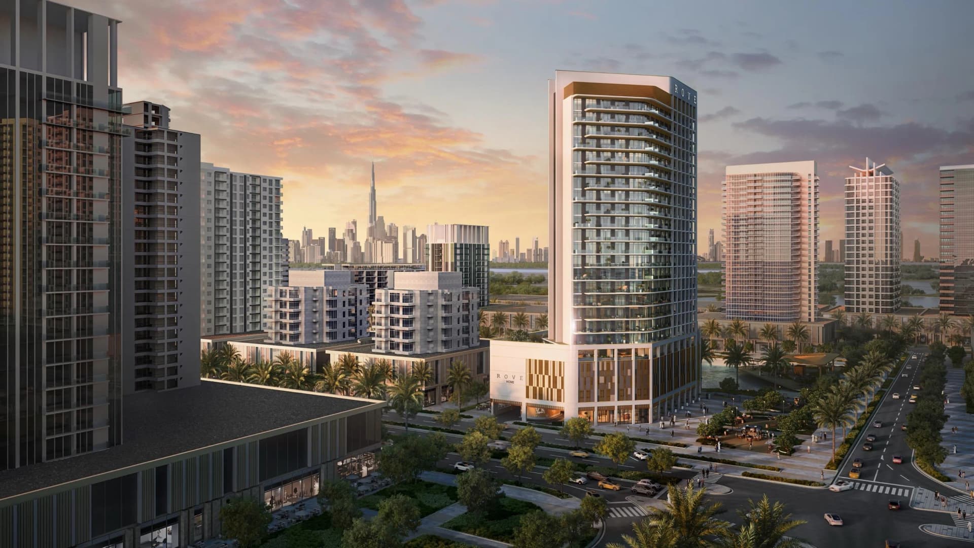 Rove Home Meydan Horizon by ALAIN, Bukadra. Render supplied by developer.