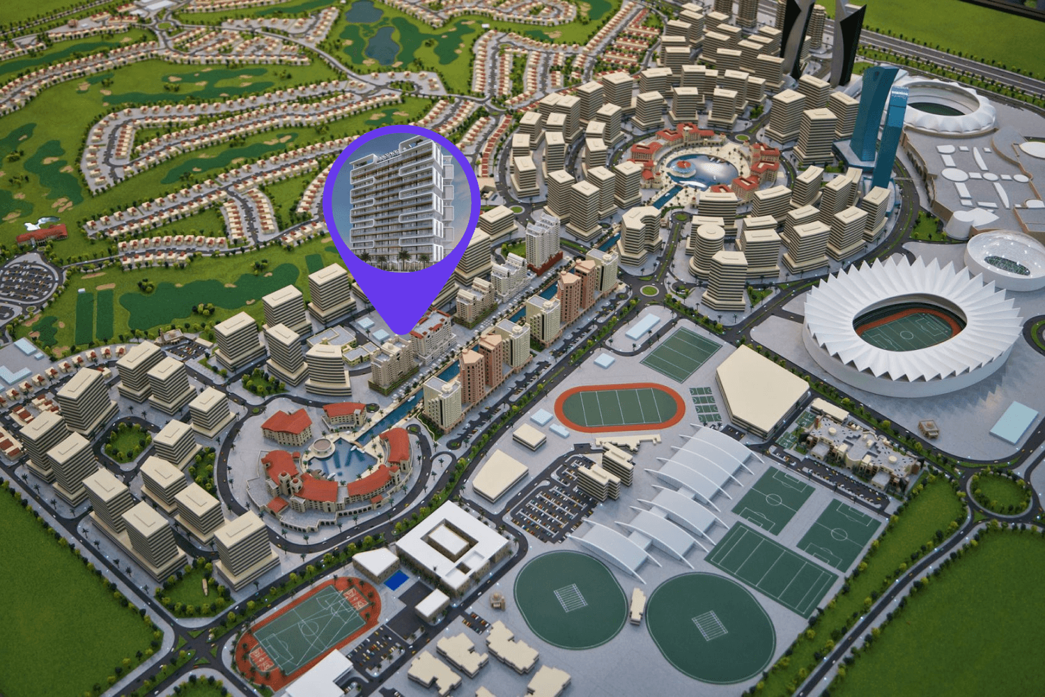 Condor Golf Links 18 by Condor, Dubai Sports City. Render supplied by developer.