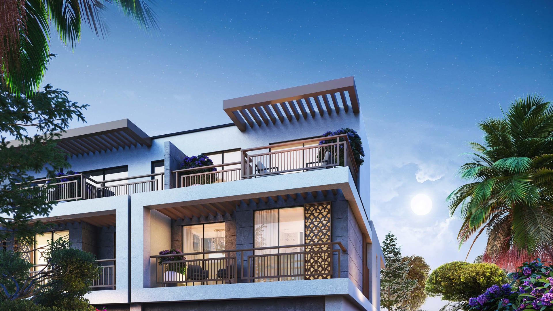 Damac Violet by Damac in Damac Hills 2, render supplied by developer