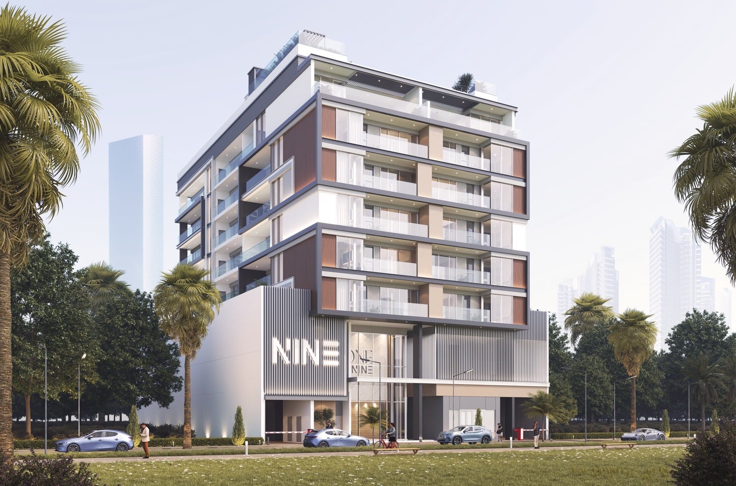 One by Nine by Nine Developments, Meydan. Render supplied by developer.