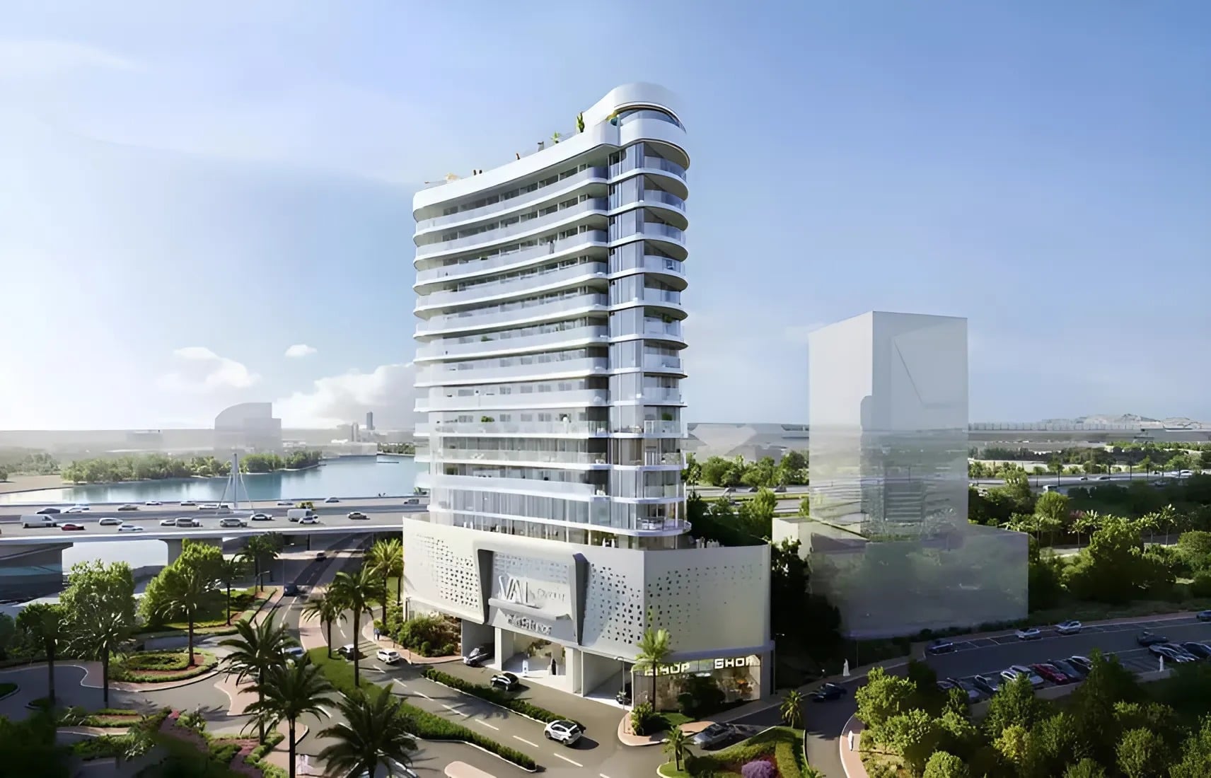 Val by Kasco, Al Jaddaf Waterfront. Render supplied by developer.