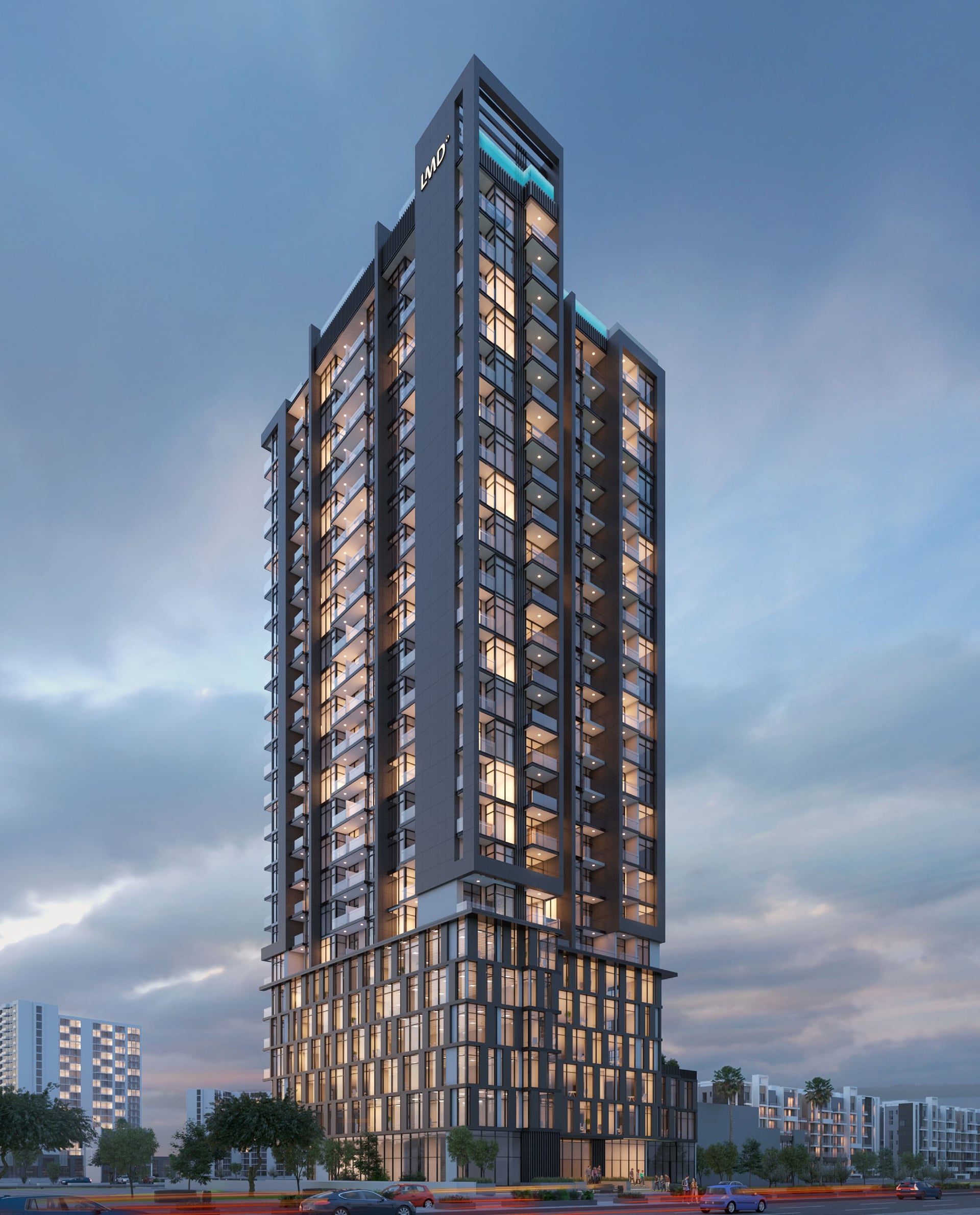 Boutique 23 by LMD, Al Jaddaf Waterfront. Render supplied by developer.