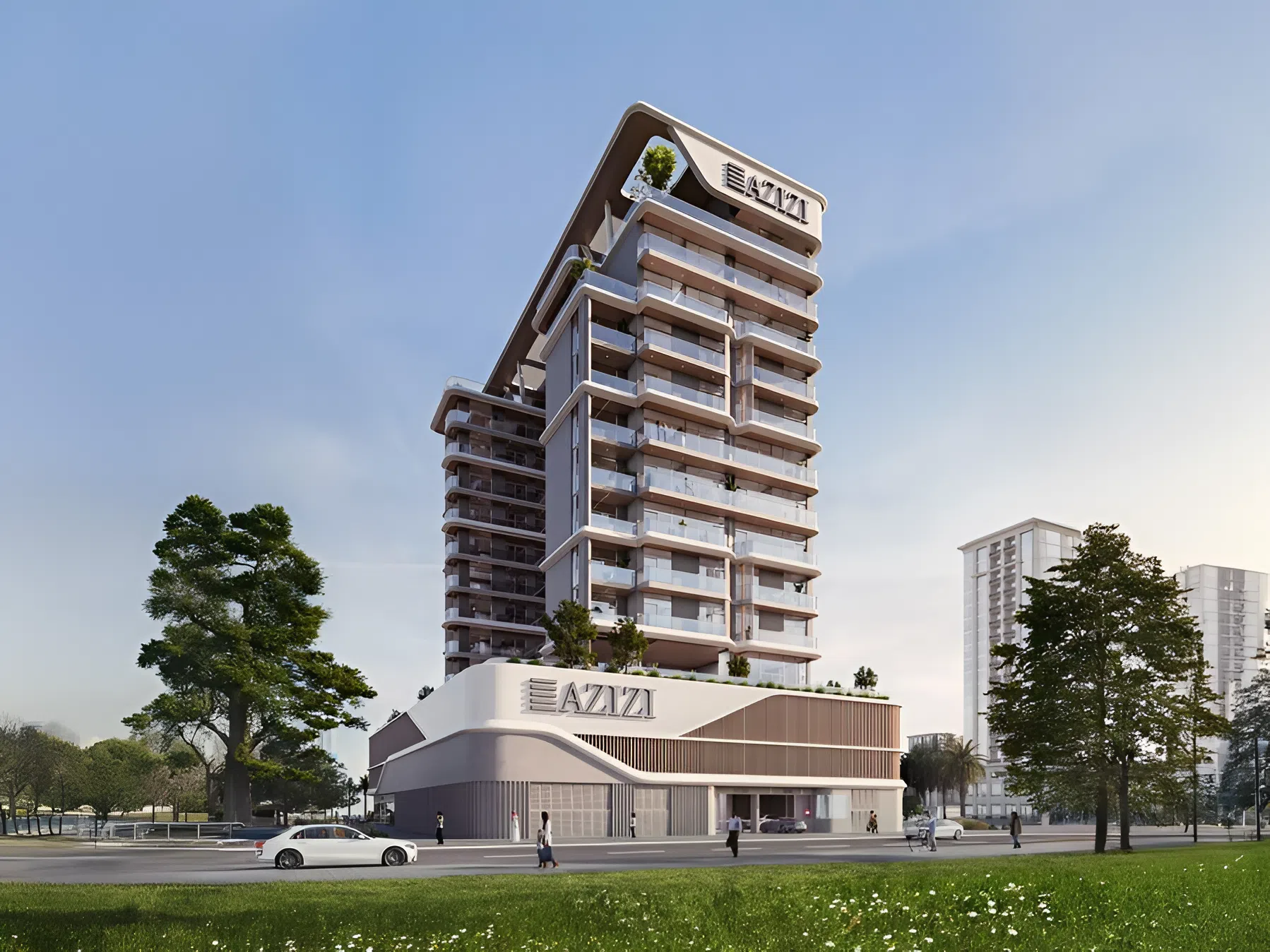 Azizi Sakandar by Azizi, Jebel Ali First. Render supplied by developer.
