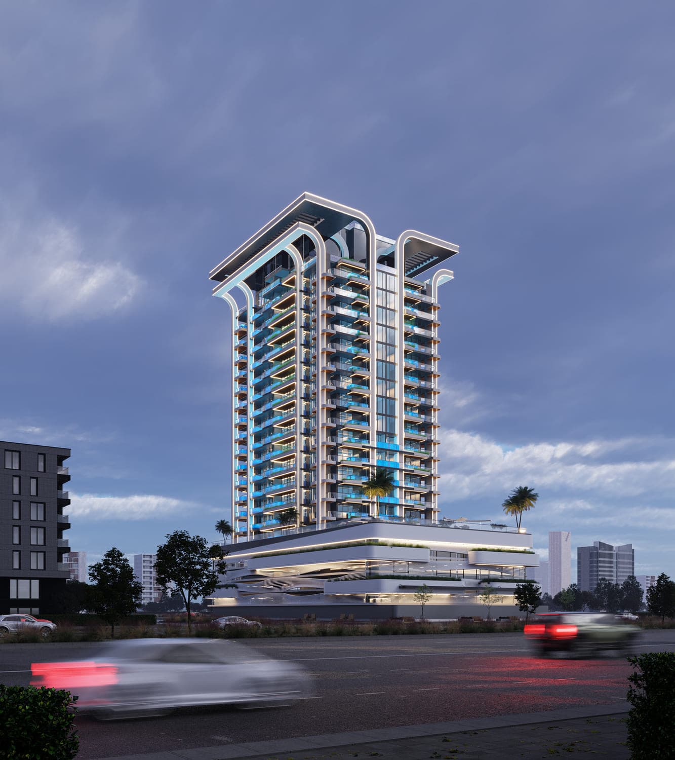Samana Manhattan 2 by Samana, JVC (Jumeirah Village Circle). Render supplied by developer.