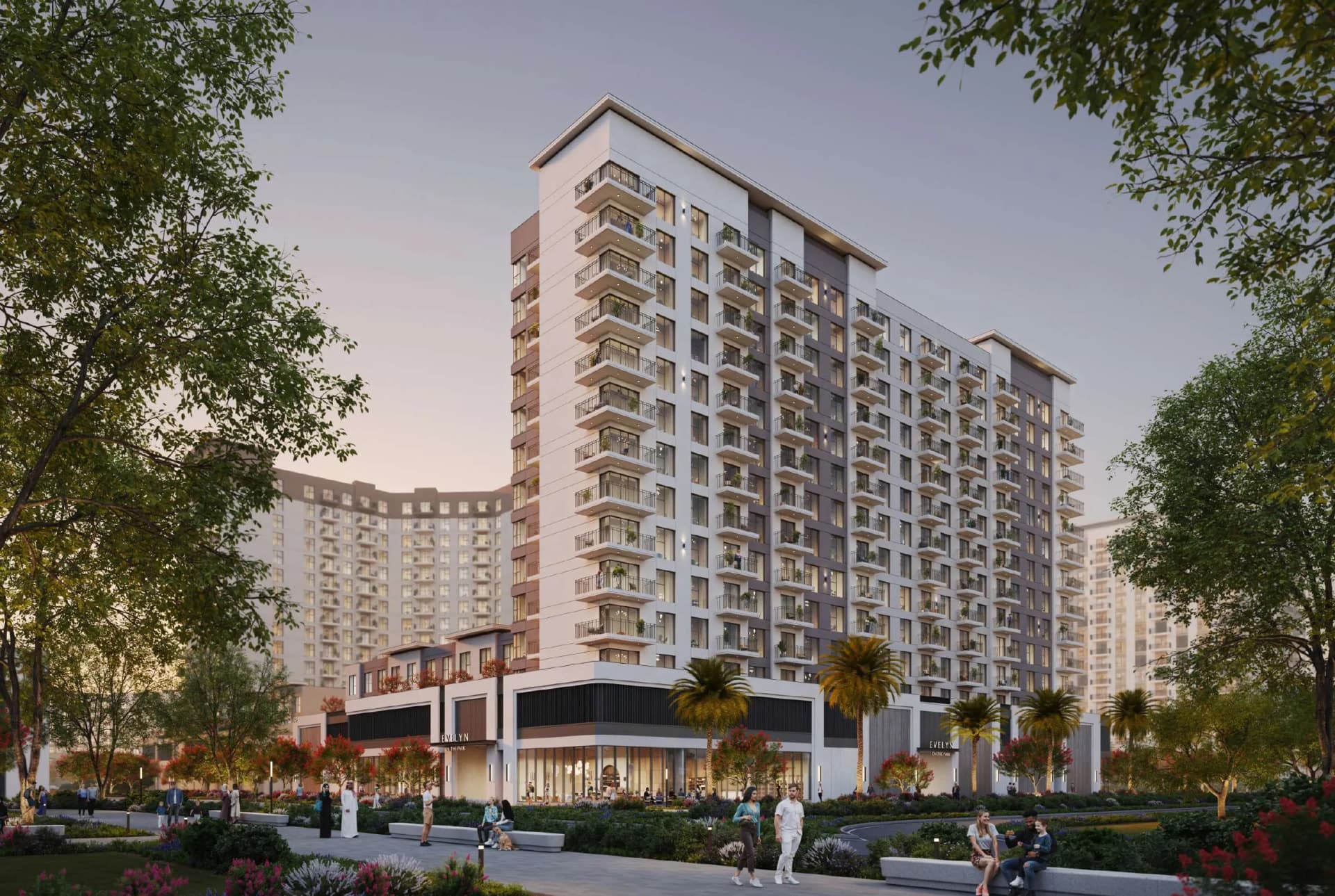 Evelyn on the Park by Nshama, Town Square. Render supplied by developer.