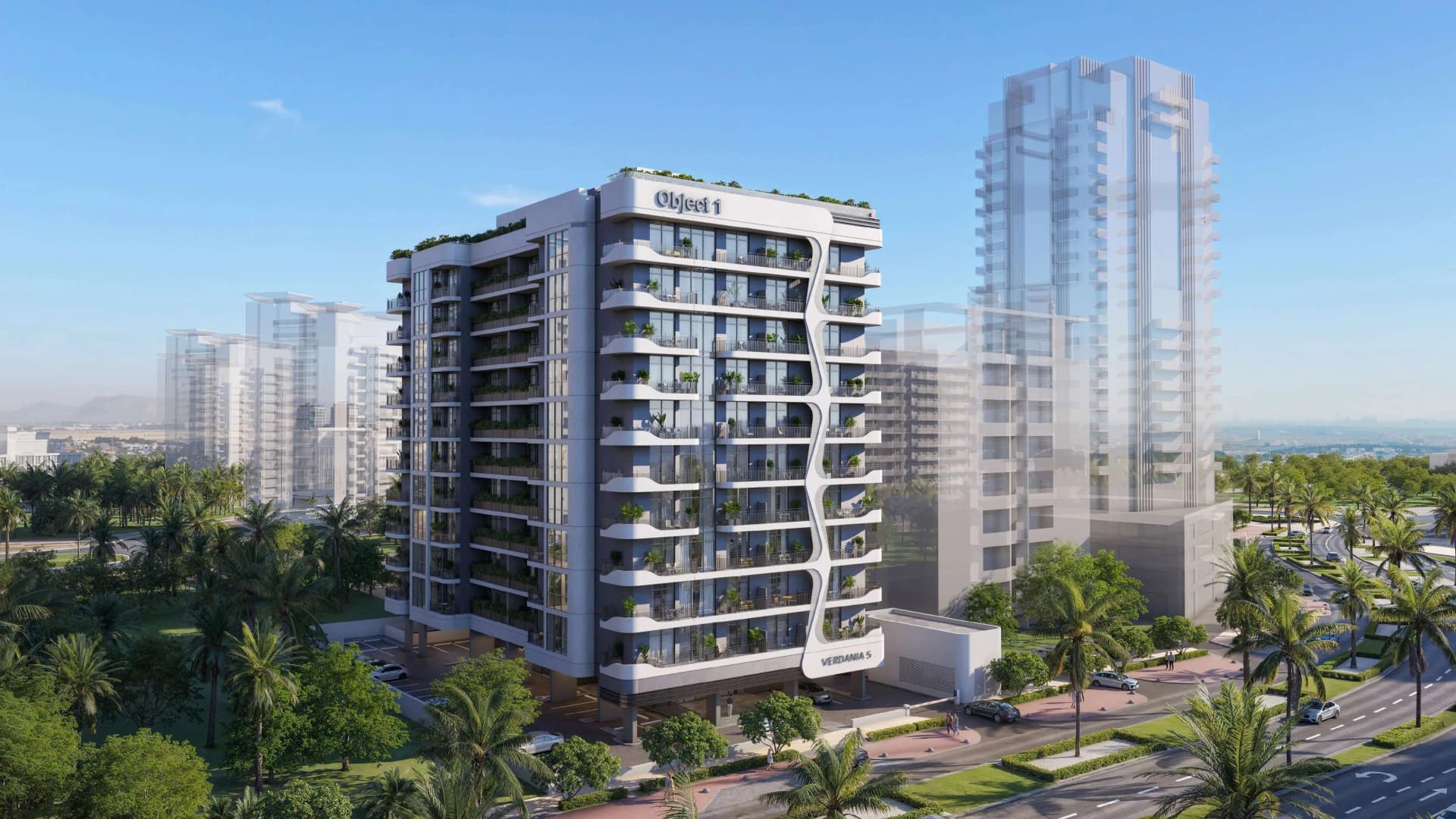 VERDAN1A 5 by Object One, Dubailand Residence Complex. Render supplied by developer.