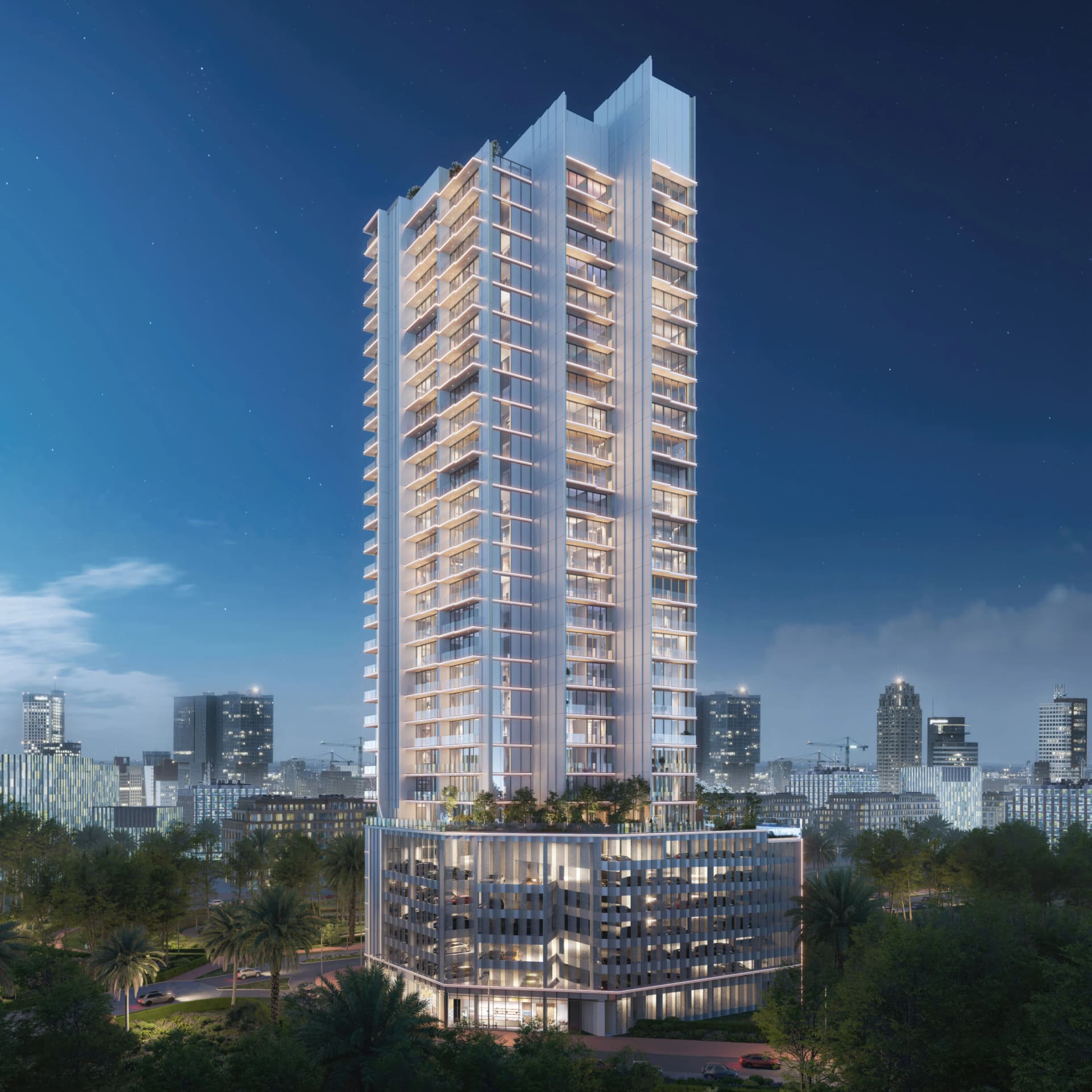 Avant Garde Residences 2 by Skyline Builders, JVC (Jumeirah Village Circle). Render supplied by developer.