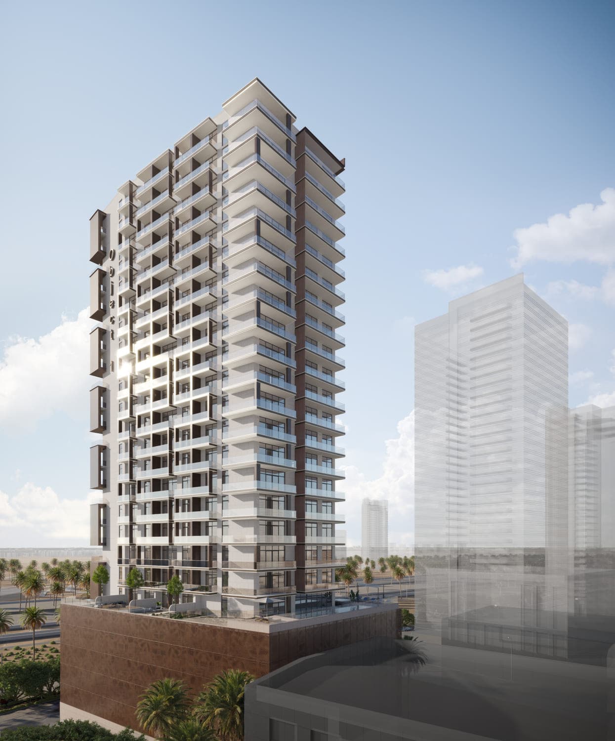 W1NNER Tower by Object One, JVT (Jumeirah Village Triangle). Render supplied by developer.