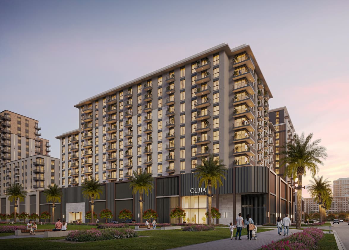 Olbia by Nshama, Town Square. Render supplied by developer.