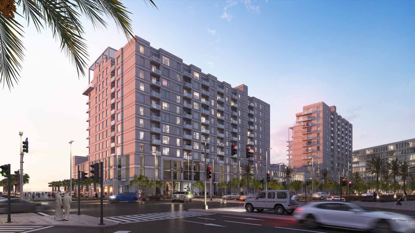 Crystal Residences Tower 2 by Eagle Hills, Maryam Island. Render supplied by developer.