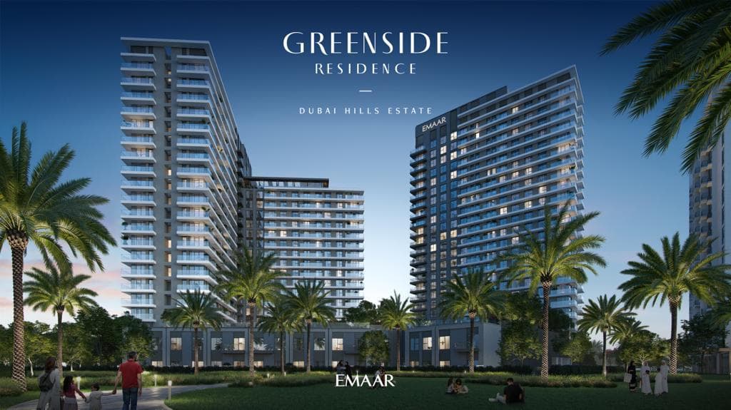 Greenside Residence by Emaar, Dubai Hills. Render supplied by developer.