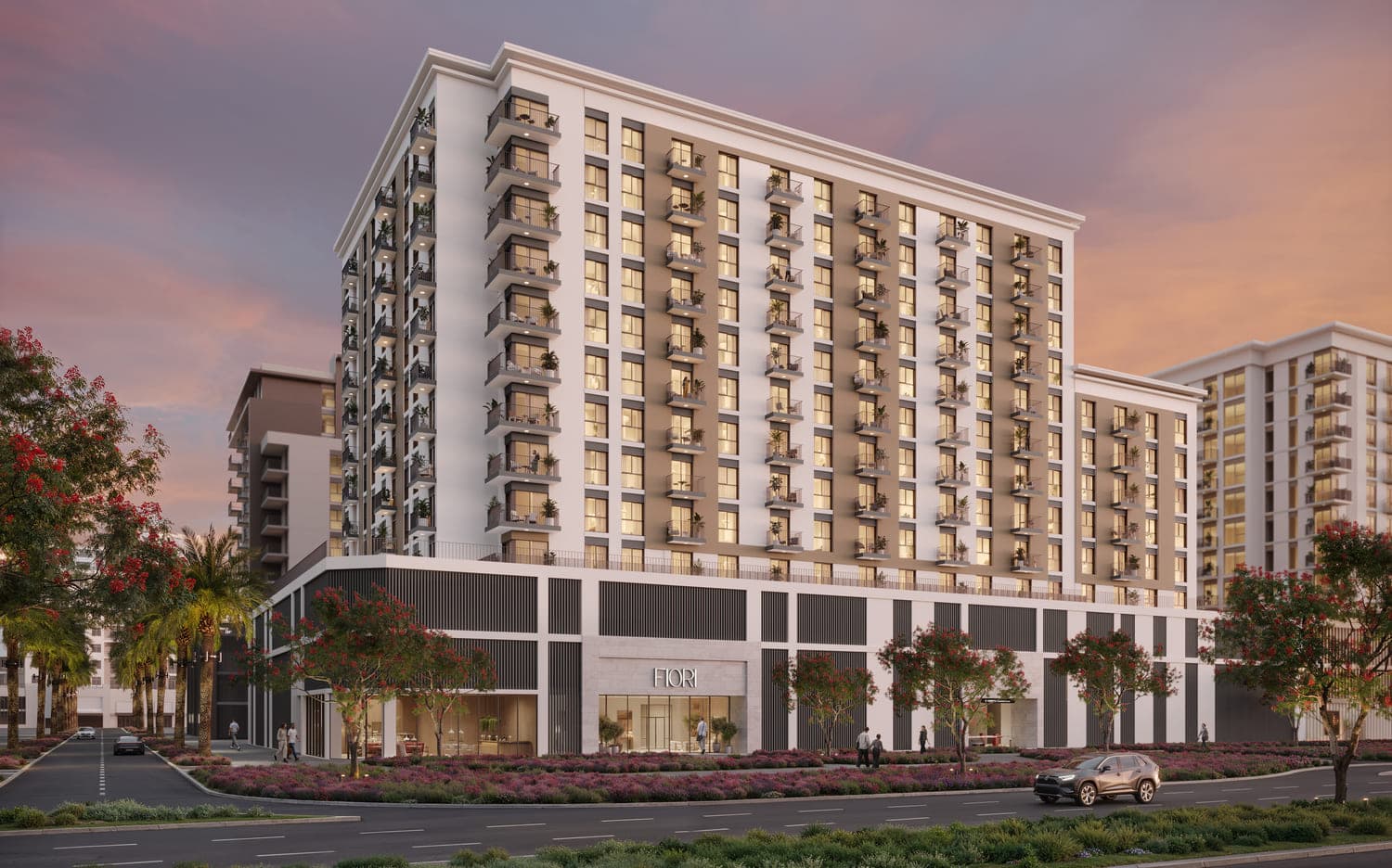 Fiori Residences by Nshama, Town Square. Render supplied by developer.