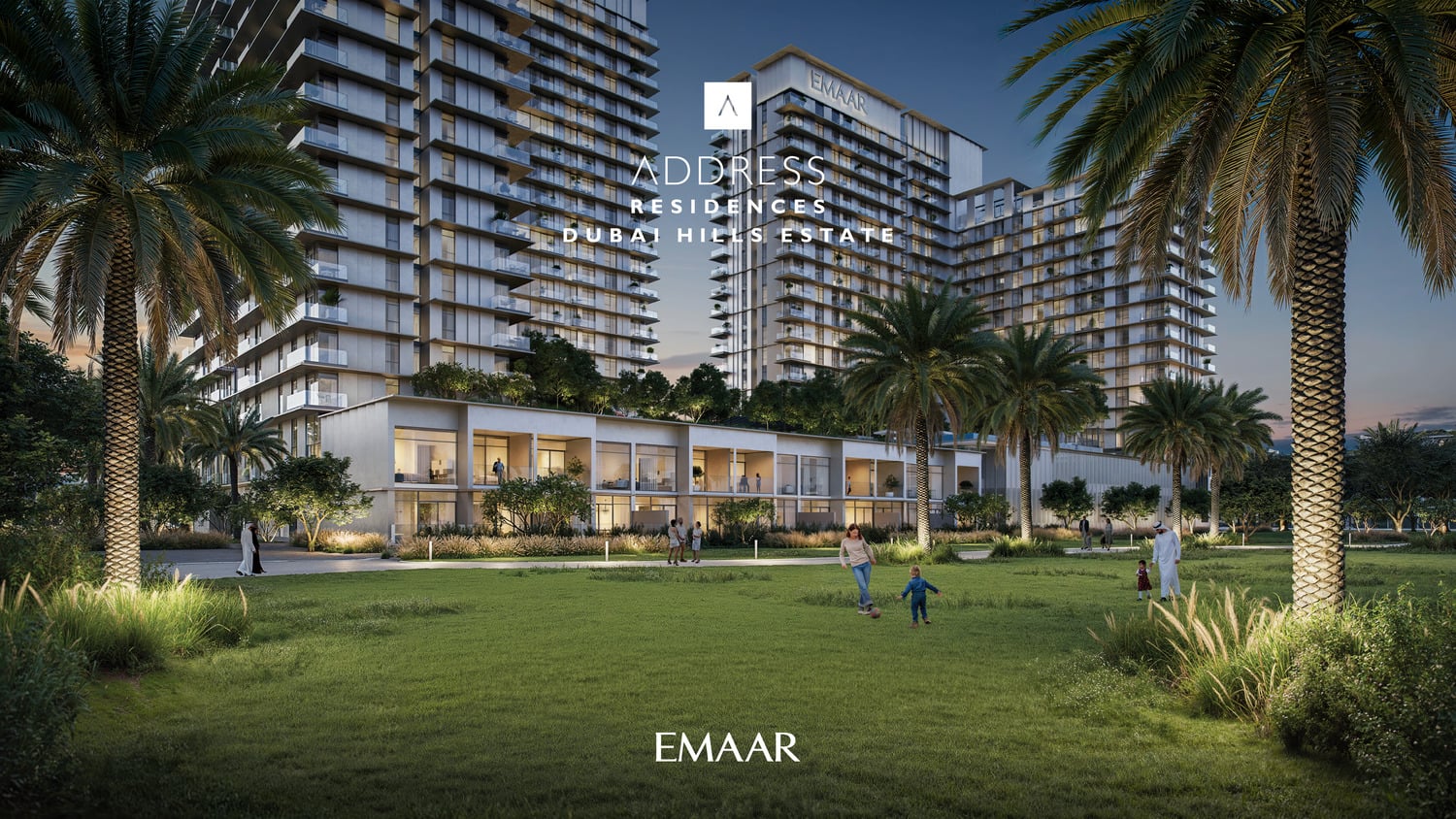 Address Residences Dubai Hills Estate by Emaar, MBR District 1. Render supplied by developer.