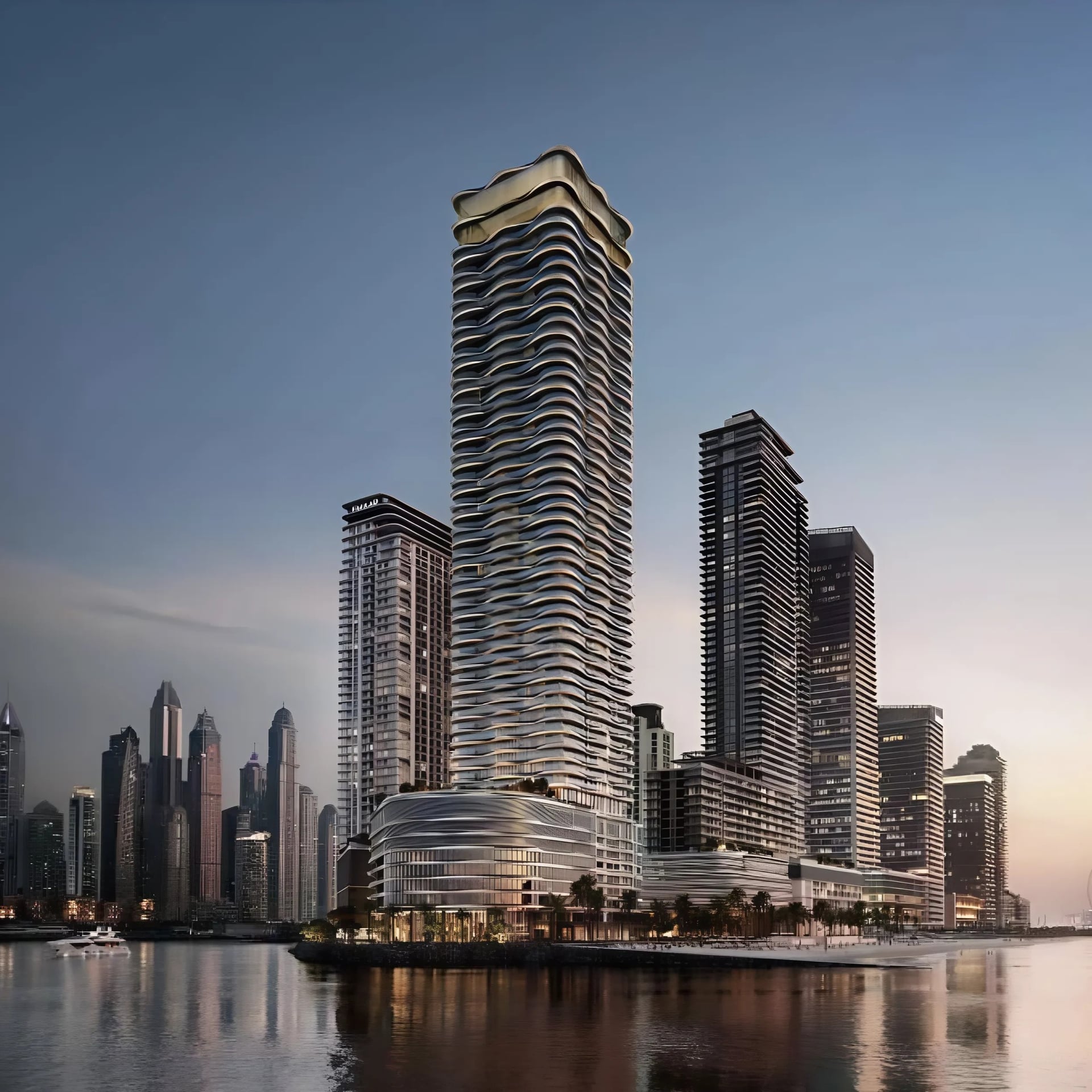 The Bristol by Emaar in Emaar Beach Front, render supplied by developer