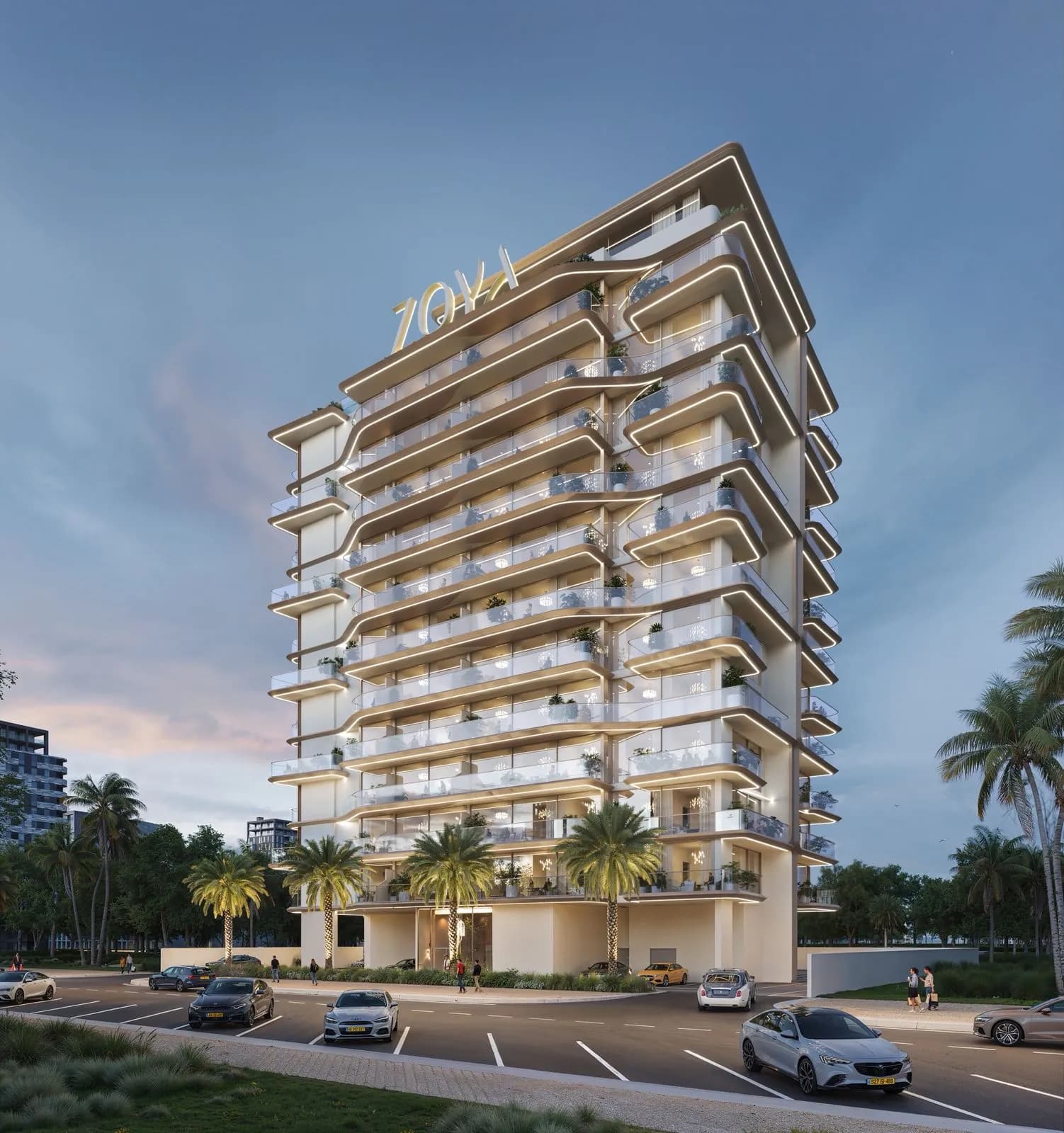 Izel by Zoya by Zoya Developments, Dubailand Residence Complex. Render supplied by developer.