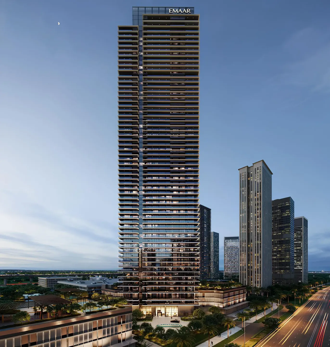 Albero by Emaar, Green Gate at Dubai Creek Harbour. Render supplied by developer.