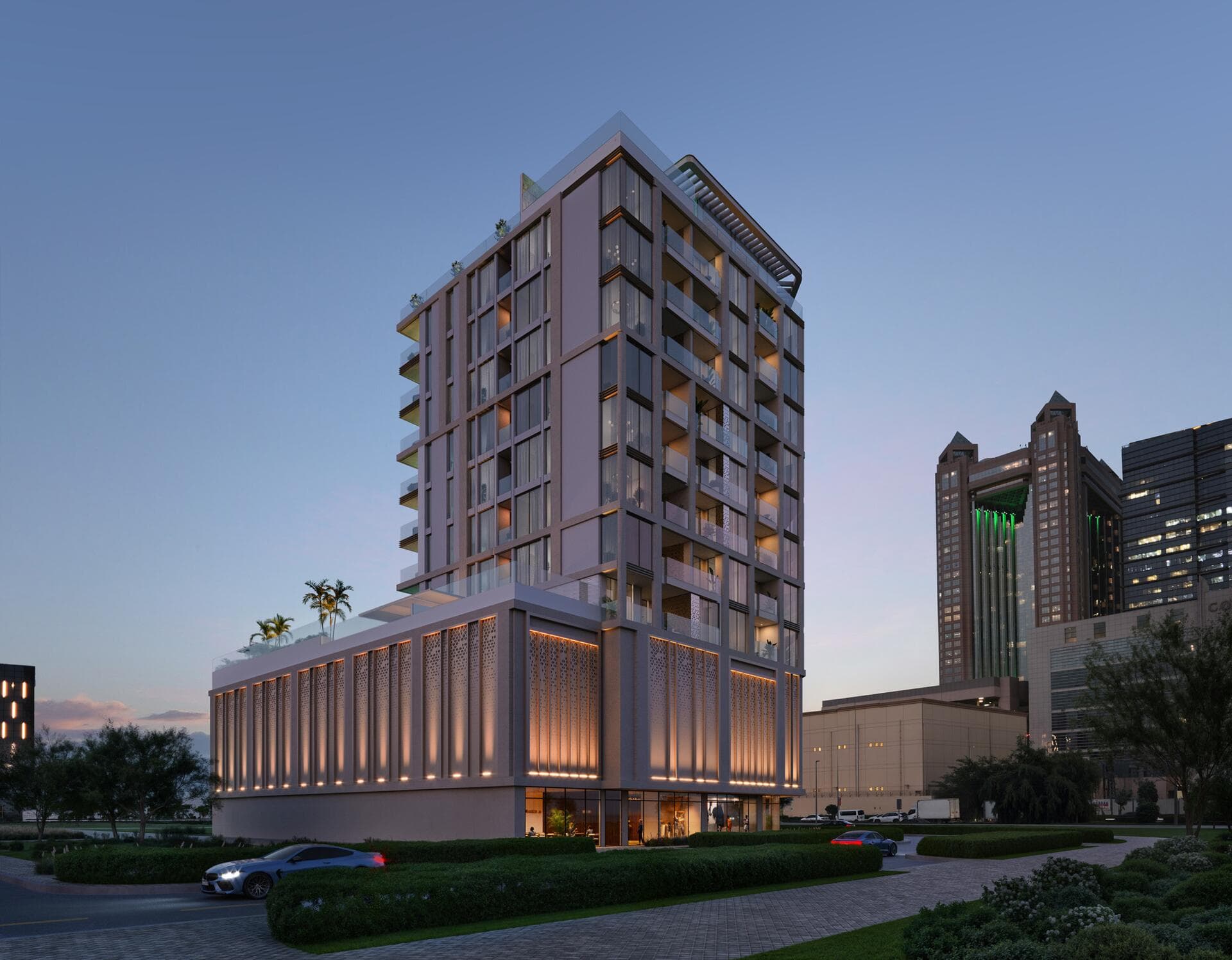 The Elysian by MFOUR Real Estate Development, Jumeirah Garden City. Render supplied by developer.