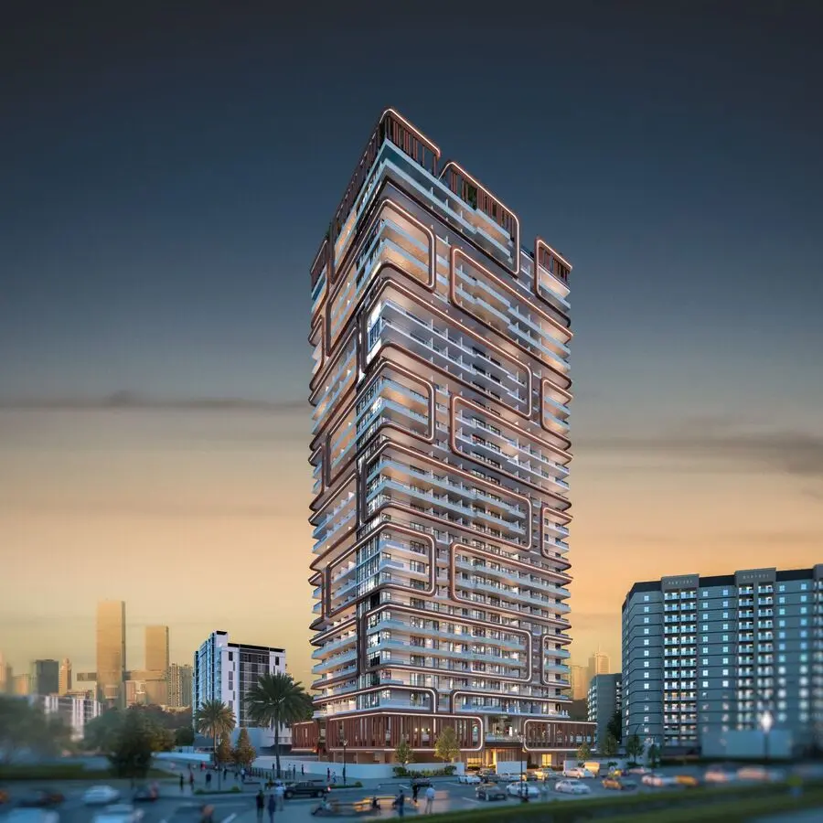 Empire Lake Views by Empire Developments, Liwan. Render supplied by developer.