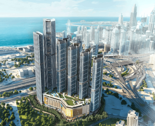 Sobha Central Mall by Sobha, Jabal Ali First. Render supplied by developer.