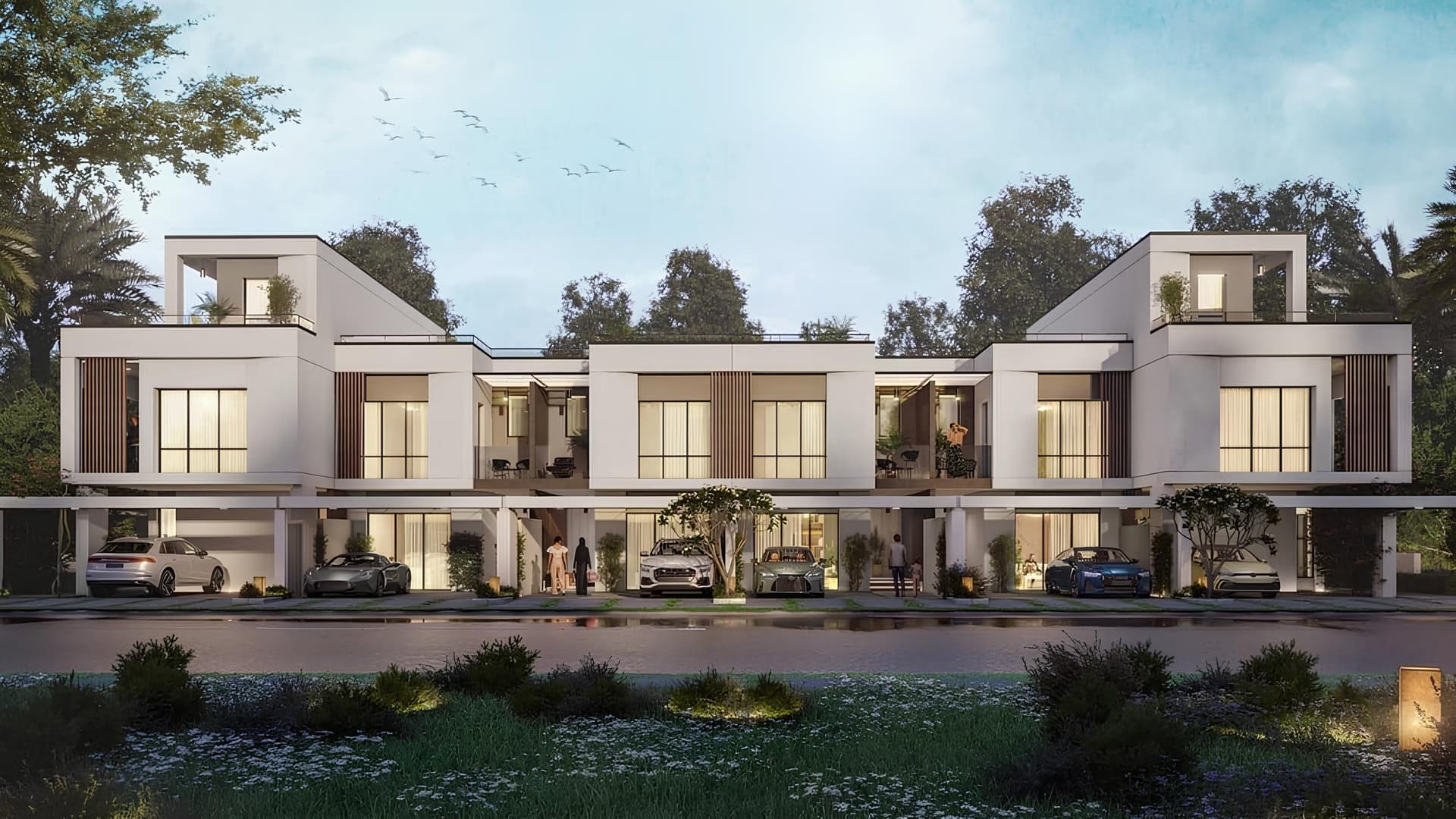 Damac Riverside Olive by Damac, Damac Riverside. Render supplied by developer.
