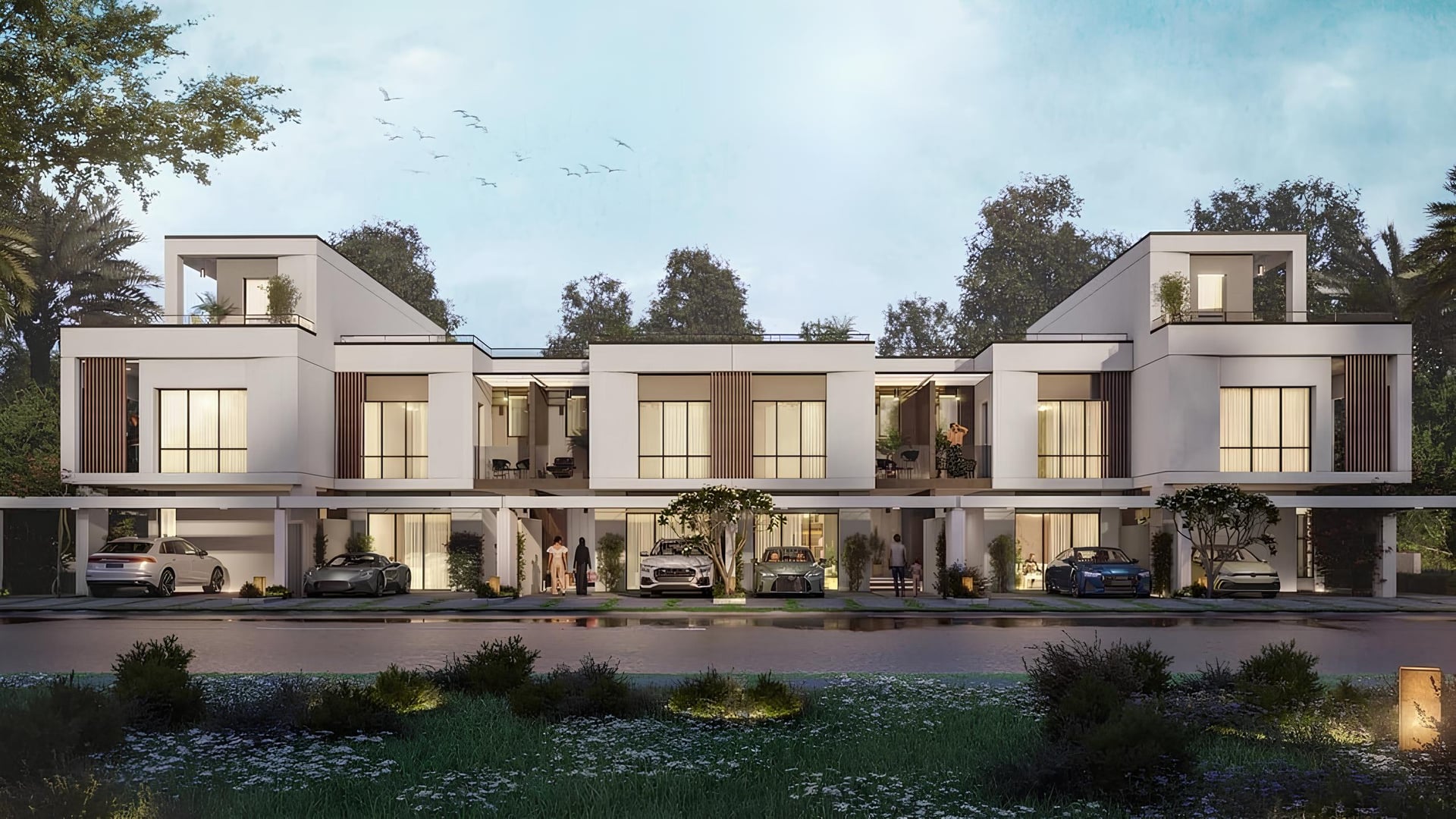 Damac Riverside Olive by Damac, Damac Riverside. Render supplied by developer.