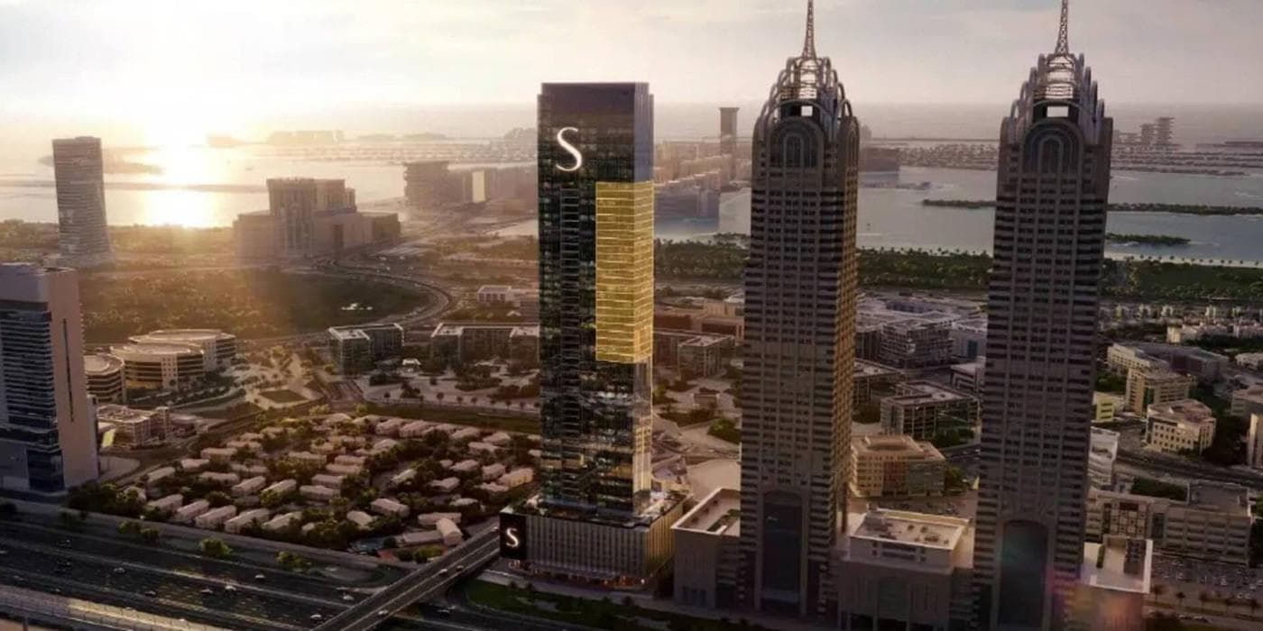 The S Tower by Sobha, Dubai Internet City. Render supplied by developer.