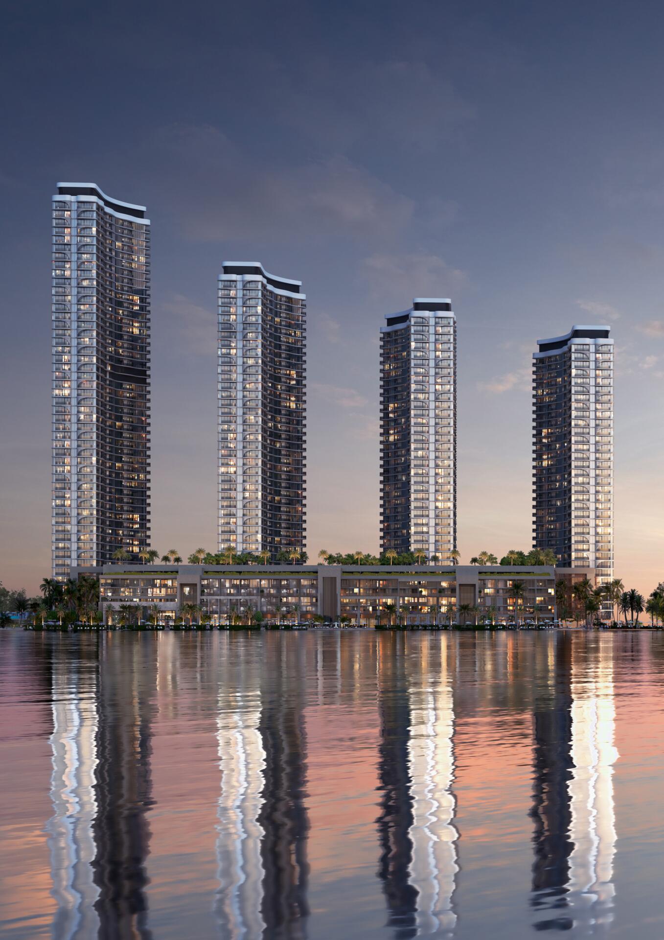 AquaCrest by Sobha in Downtown Umm Al Quwain, render supplied by developer
