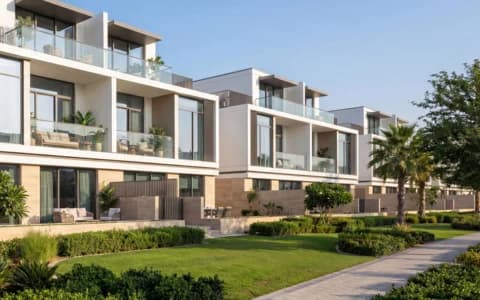 The Greens at Sobha Sanctuary by Sobha, Al Yufrah 1. Render supplied by developer.