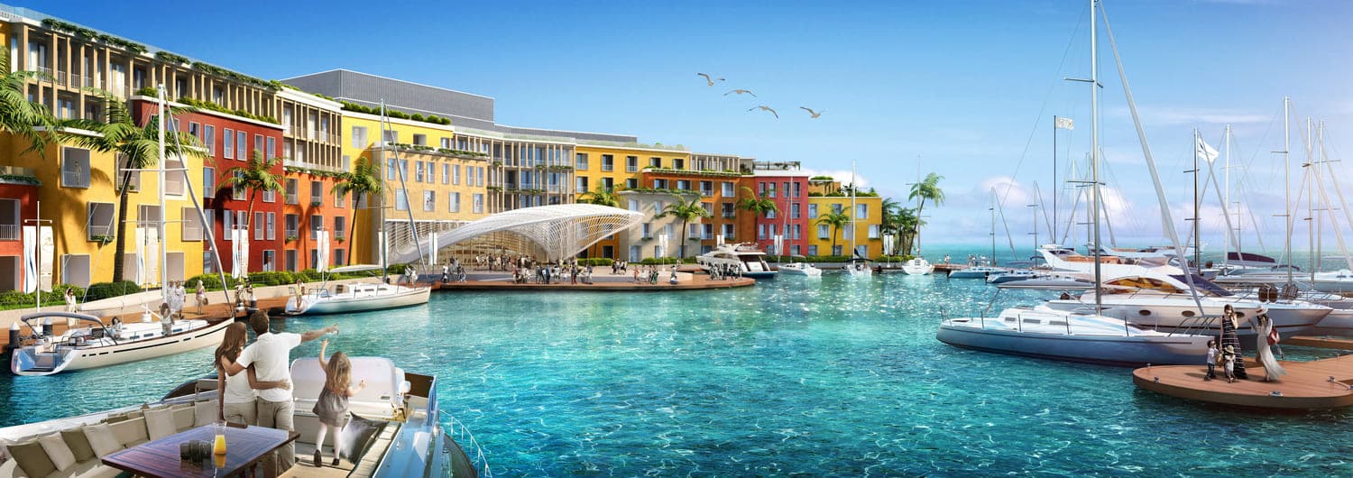 The Heart of Europe - Portofino by The Heart of Europe, World of Islands. Render supplied by developer.