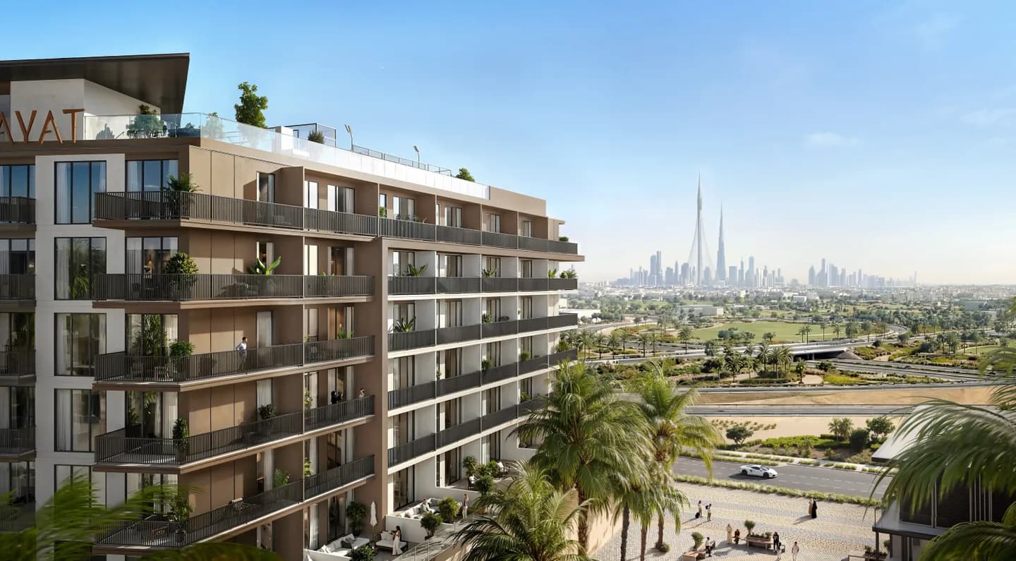 AYAMI Residence by Ayat Development, Dubai International City. Render supplied by developer.