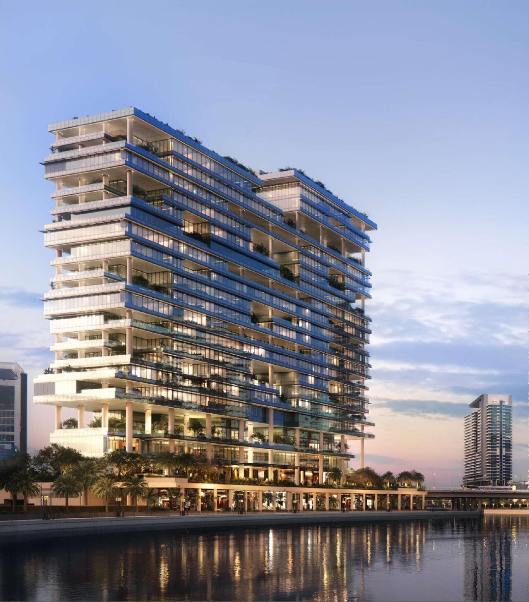 Enara by Omniyat Properties, Business Bay. Render supplied by developer.