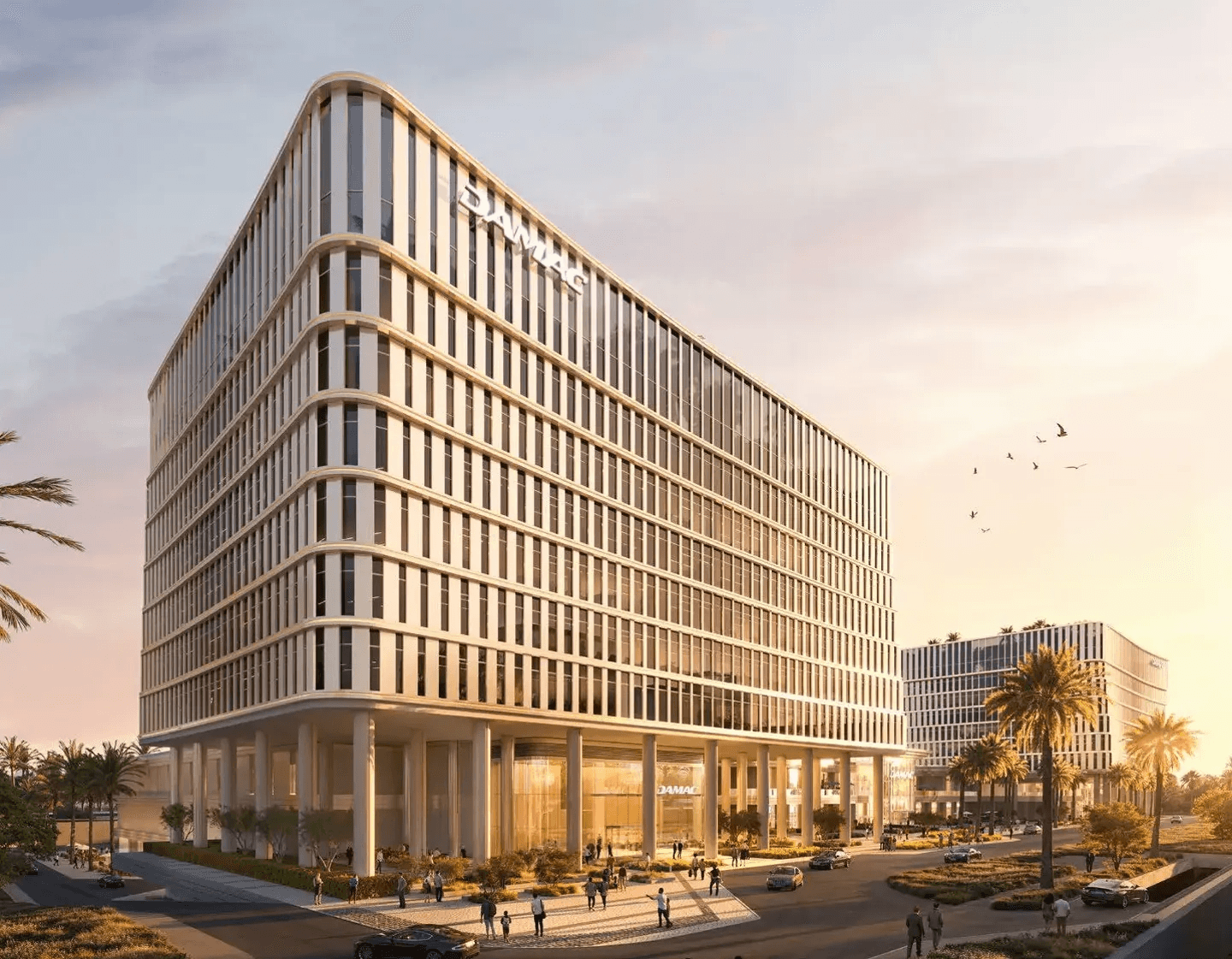 DAMAC Piazza Roma by Damac, Damac Lagoons. Render supplied by developer.