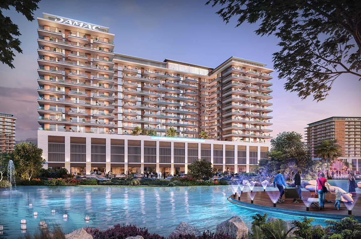 Riverside Views Indigo 2 by Damac, Damac Riverside. Render supplied by developer.