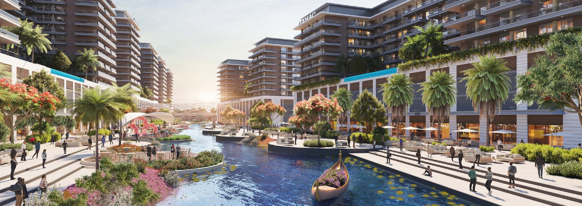 Riverside Views Marine 1 by Damac, Dubai Investment Park 2. Render supplied by developer.