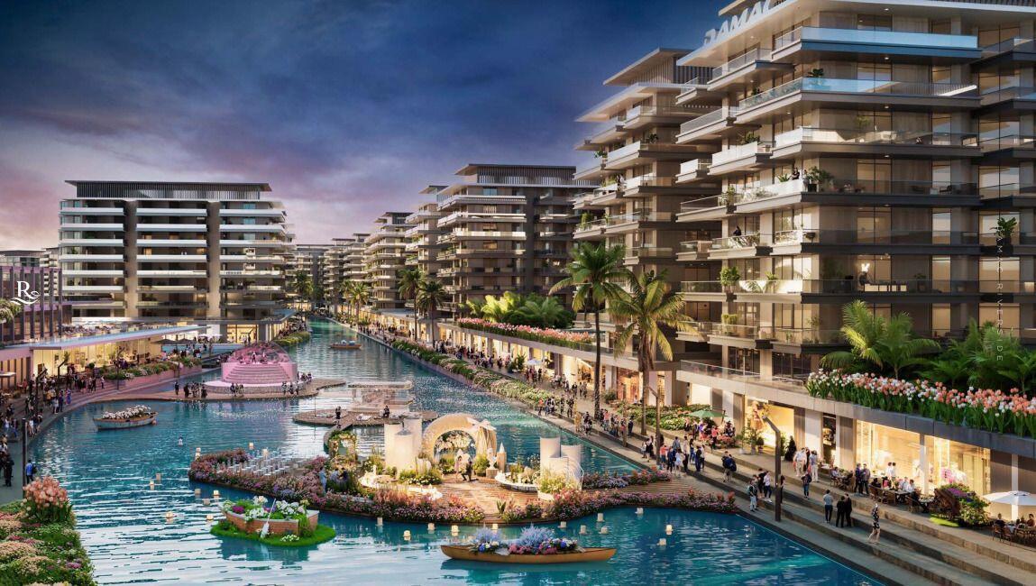 Riverside Views Marine 3 by Damac, Dubai Investment Park 2. Render supplied by developer.