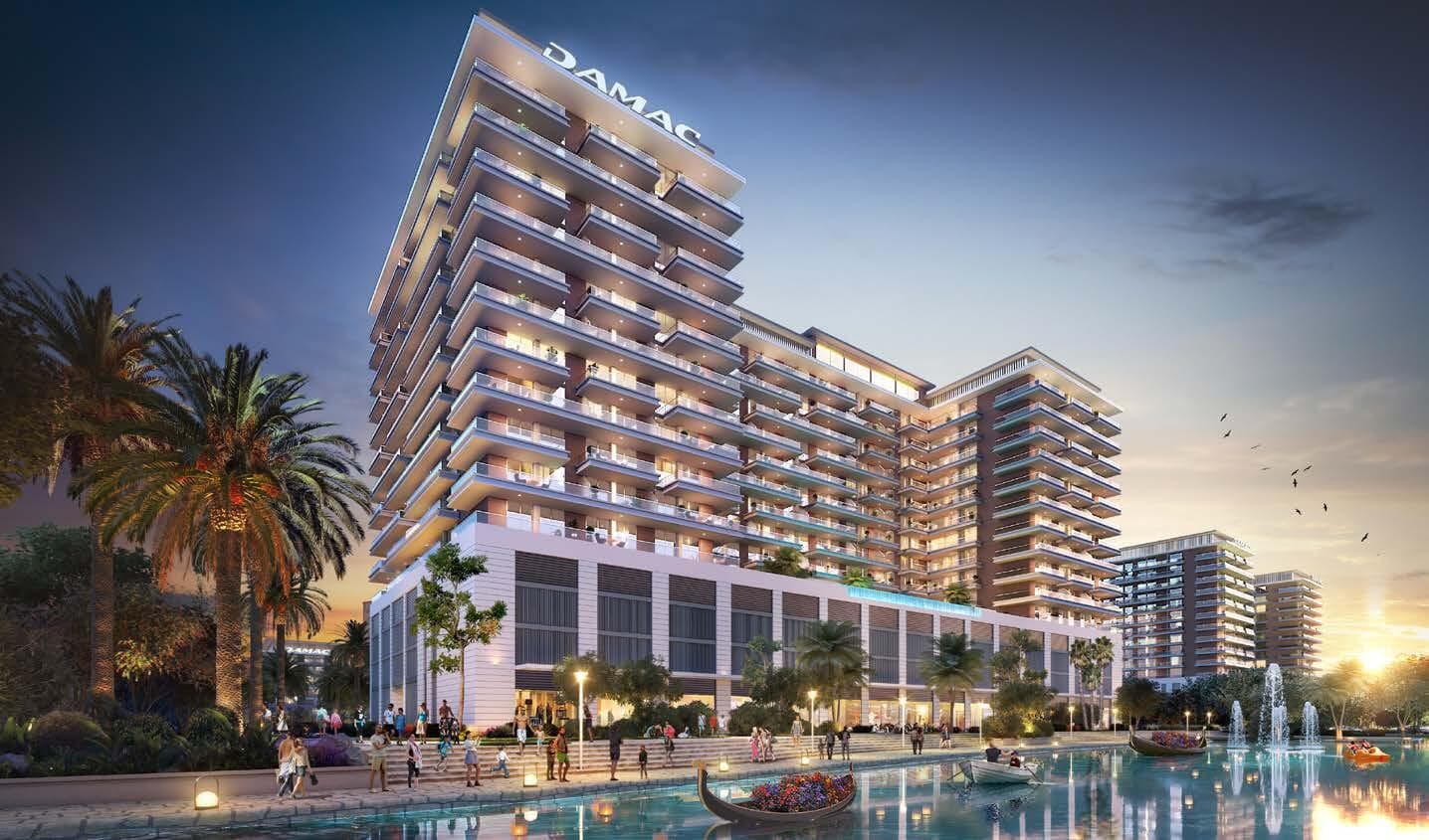 Riverside Views Marine 4 by Damac, Dubai Investment Park 2. Render supplied by developer.