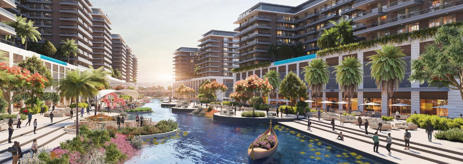 Riverside Views Azure 2 by Damac, Damac Riverside. Render supplied by developer.