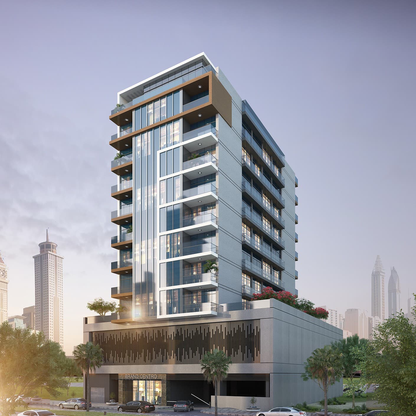 Brand Centro by EMS Real Estate Development, Jumeirah Garden City. Render supplied by developer.