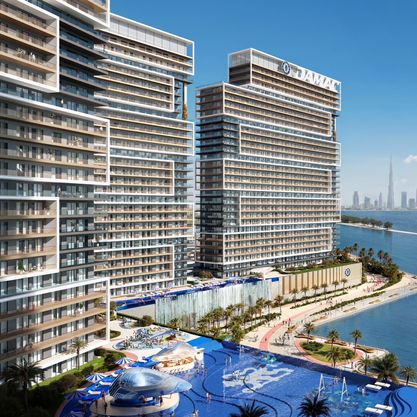 Chelsea Residences 2 by Damac, Maritime City. Render supplied by developer.