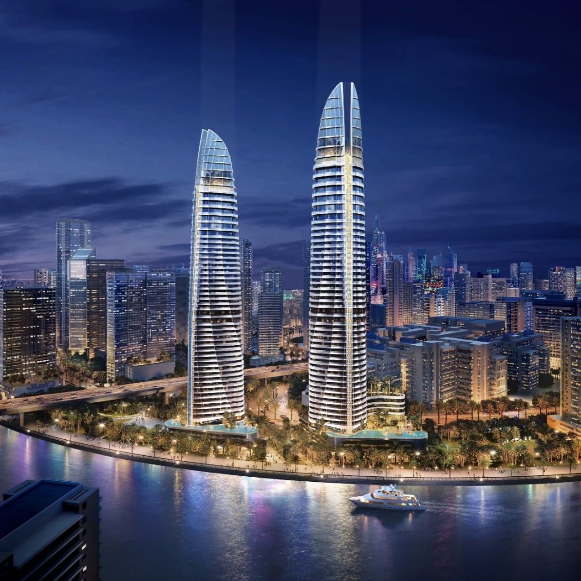 Canal Heights 2 by Damac, Business Bay. Render supplied by developer.