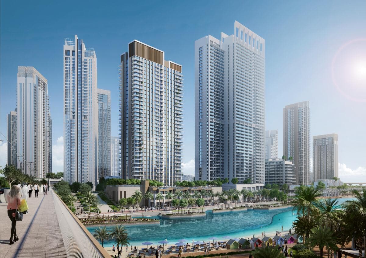 Creek Palace Residences by Emaar, Dubai Creek Harbour. Render supplied by developer.