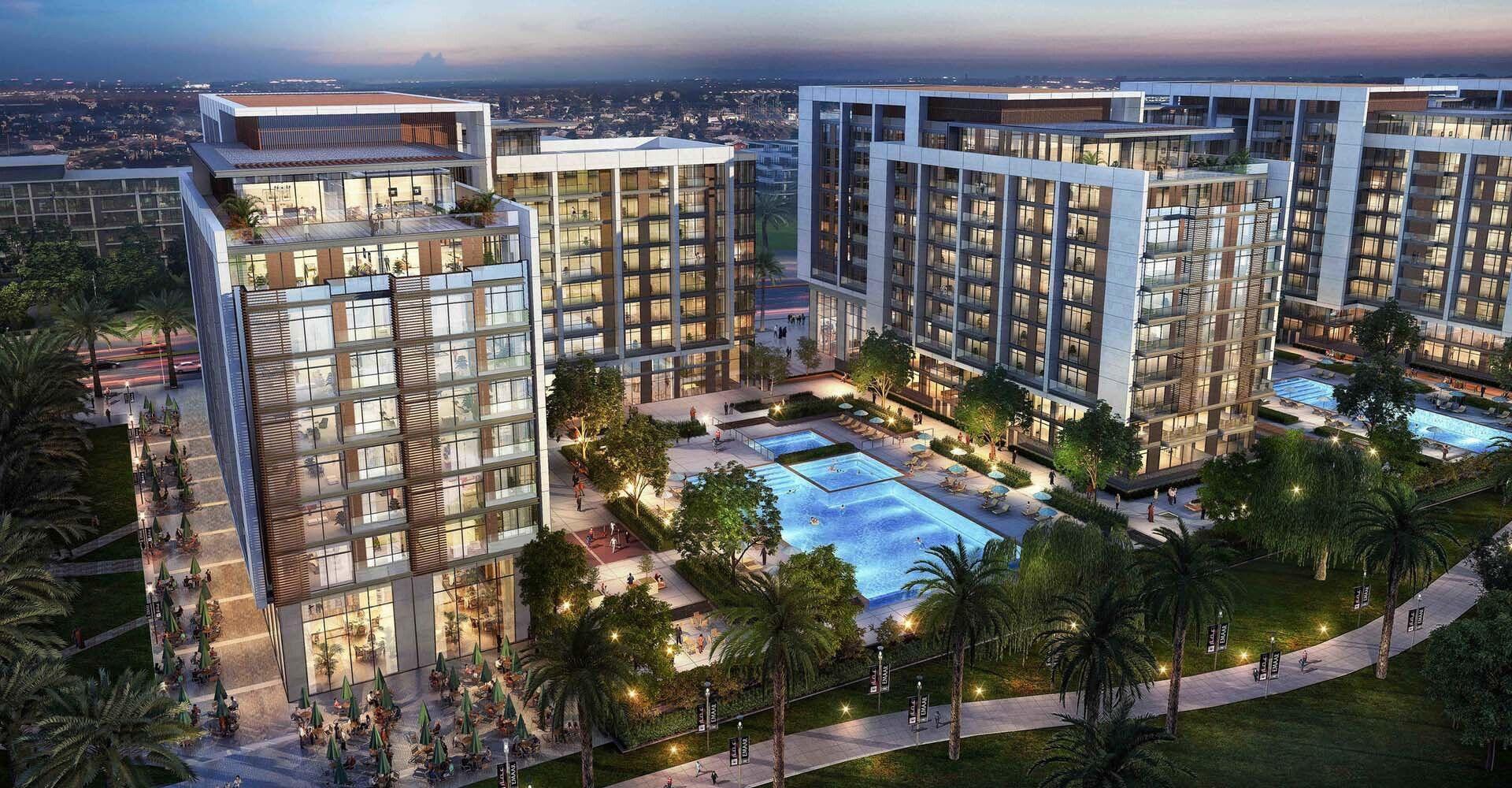 Acacia Park Heights by Emaar in Dubai Hills Estate, render supplied by developer