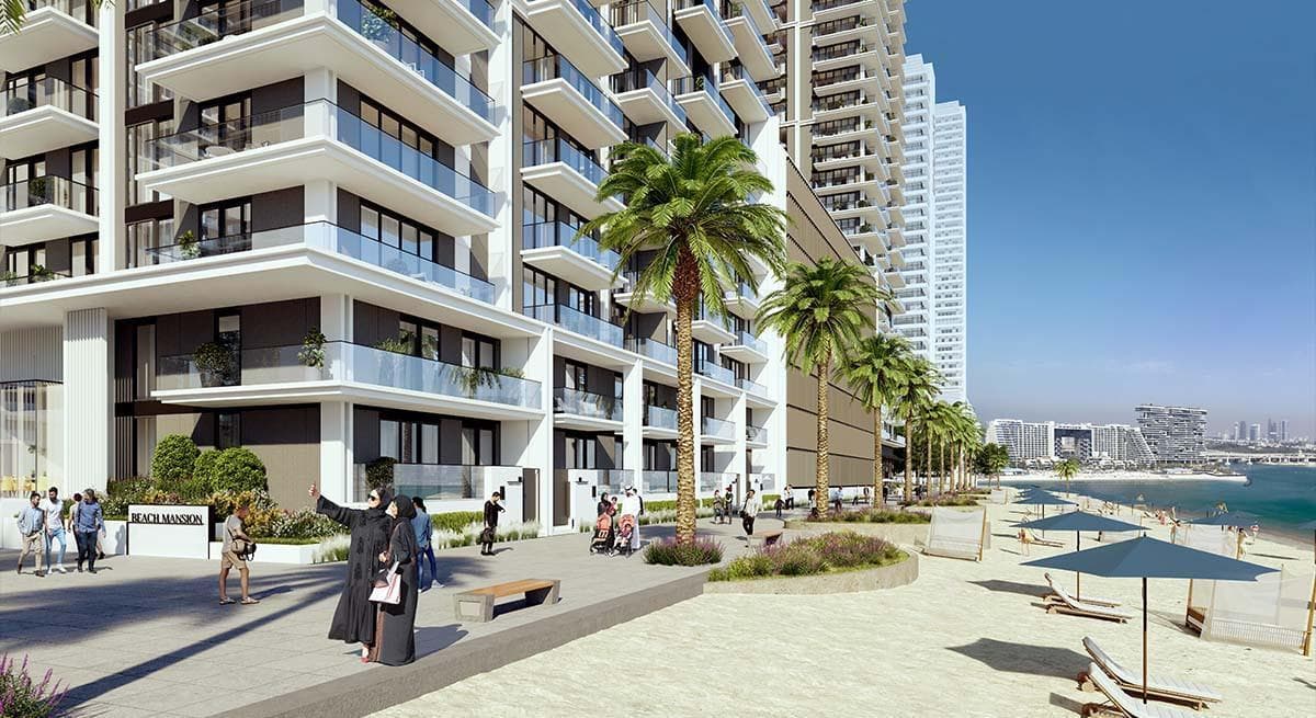 Beach Mansion by Emaar, Emaar Beach Front. Render supplied by developer.
