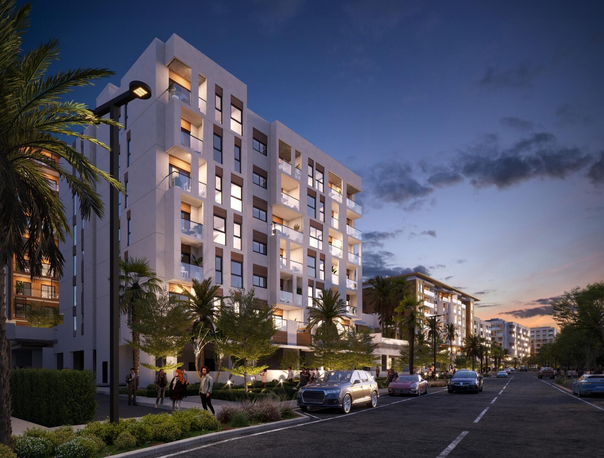Hillside Residences by Wasl, Jabal Ali First. Render supplied by developer.