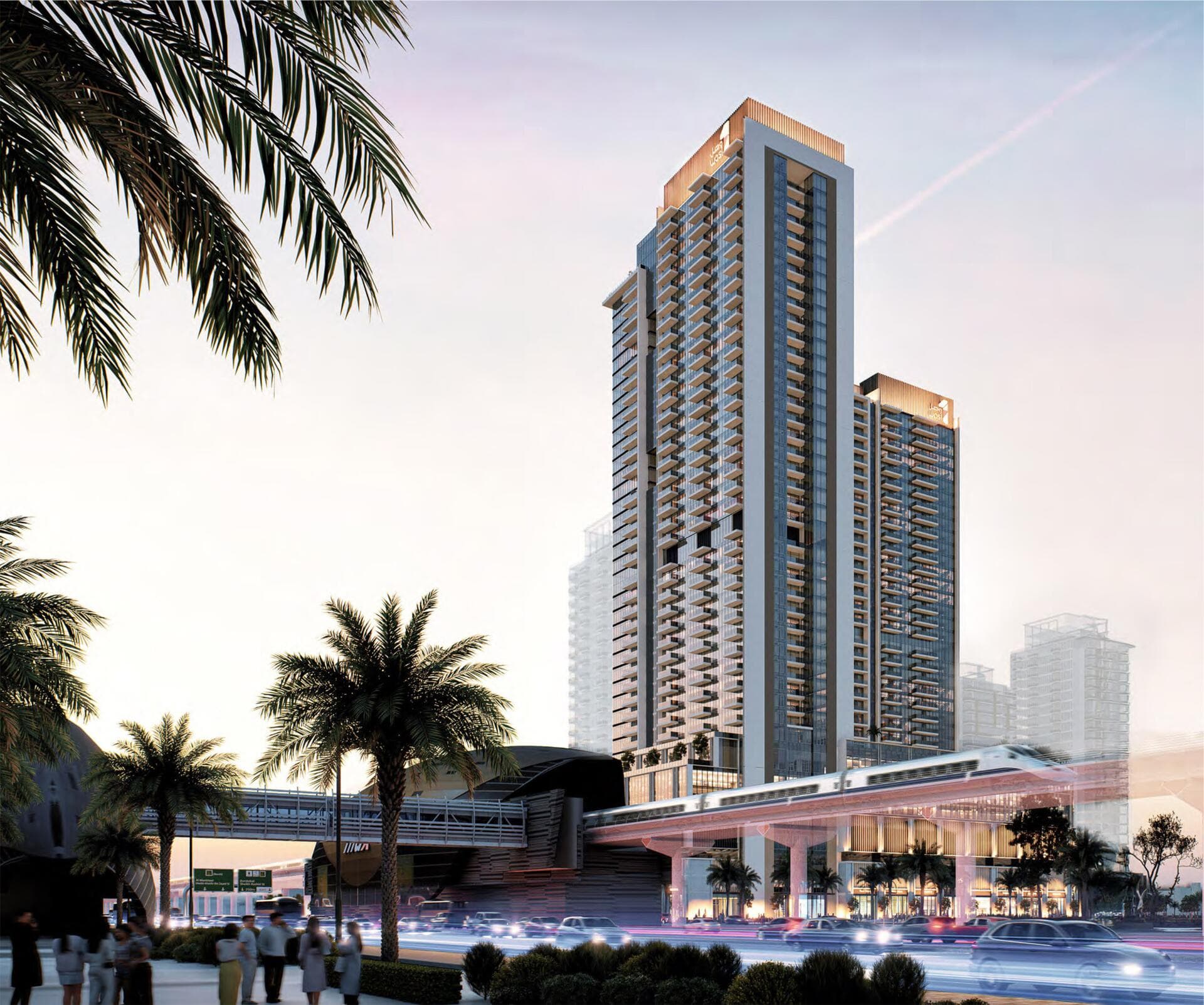 Avenue Park Towers by Wasl, Al Kifaf. Render supplied by developer.