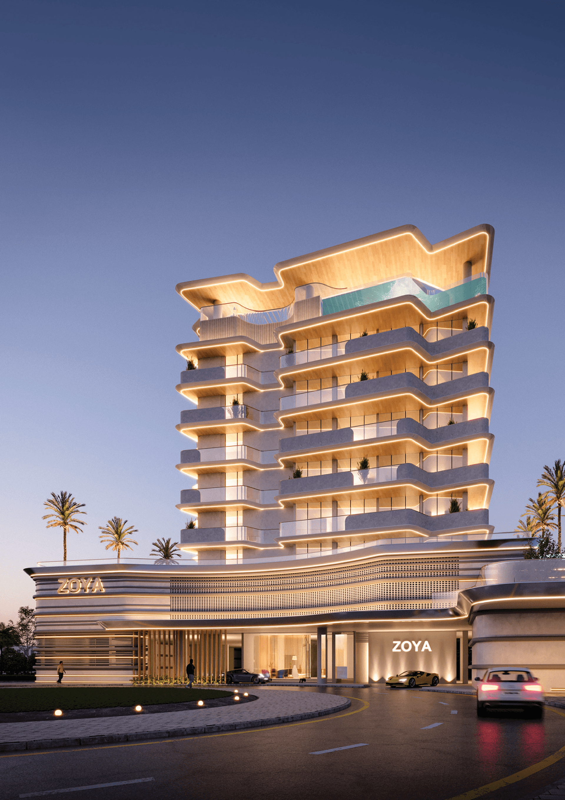 Elanora By Zoya by Zoya Developments, Dubai Industrial City. Render supplied by developer.