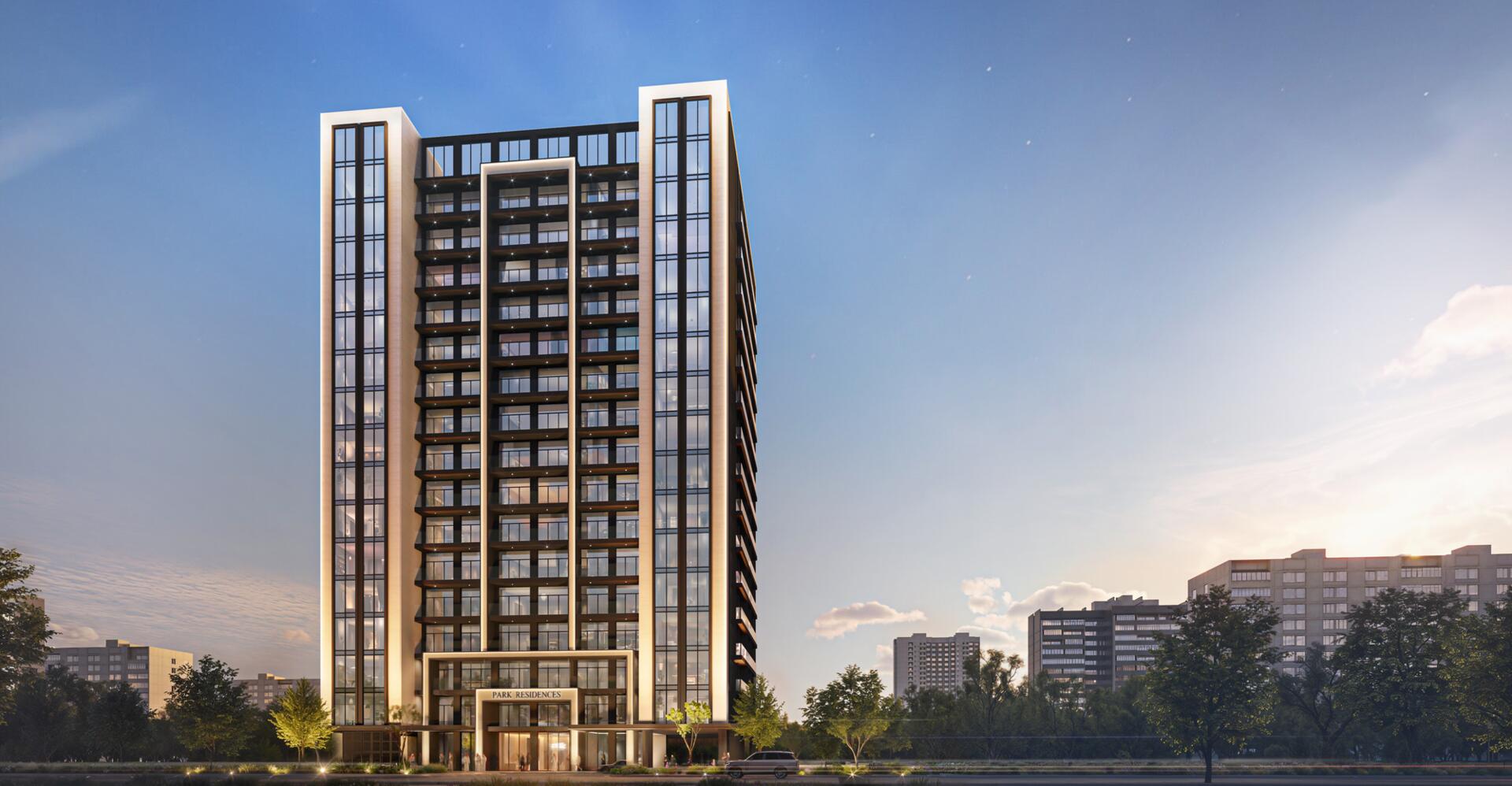 Urban - Park Residences by Urban Venture Real Estate Development, Dubai Sports City. Render supplied by developer.
